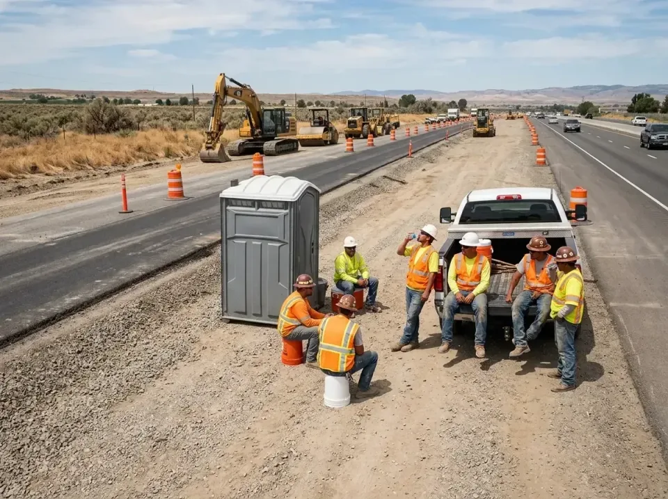 highway-road-construction-crew-007 — frequently asked questions, Porta Potty and Restroom Rentals in Metzger, OR